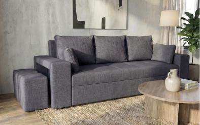 Canapea + taburet Maron Canapea + taburet